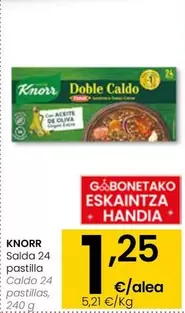 Oferta de Knorr - Caldo 24 Pastillas por 1,25€ en Eroski