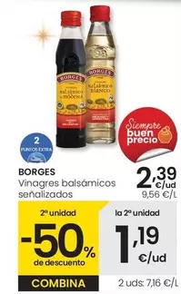 Oferta de Borges - Vinagres Balsámicos  por 2,39€ en Eroski