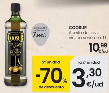 Oferta de Coosur - Aceite De Oliva Virgen Serie Oro por 10,99€ en Eroski