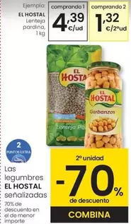 Oferta de El Hostal - Lenteja Pardina por 4,39€ en Eroski