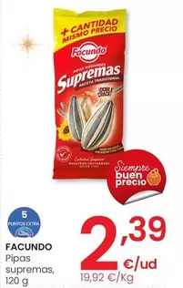 Oferta de Facundo - Pipas Supremas por 2,39€ en Eroski