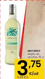 Oferta de Mayaray - Mojito Sin Alcohol por 3,75€ en Eroski