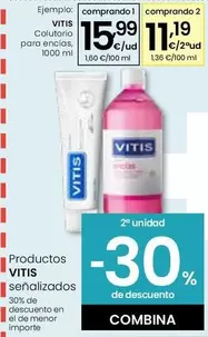 Oferta de Vitis - Colutorio Para Encias por 15,99€ en Eroski