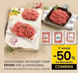 Oferta de Eroski - Las Bandejas De Burger Meat en Eroski