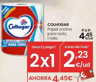 Oferta de Colhogar - Papel Cocina Para Todo por 4,45€ en Eroski