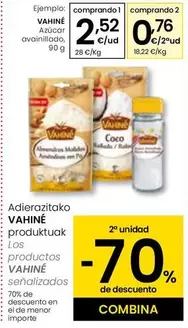 Oferta de Vahiné - Azúcar Avainillado por 2,52€ en Eroski