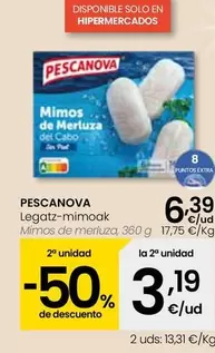 Oferta de Pescanova - Mimos De Merluza por 6,39€ en Eroski