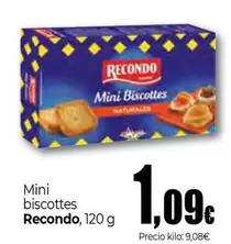 Oferta de Recondo - Mini Biscottes por 1,09€ en Unide Supermercados