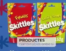 Oferta de Skittles - Caramelos Fruits/Crazy Sours por 2,99€ en Dia