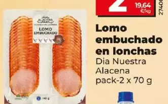 Oferta de Dia Nuestra Alacena - Lomo Embuchado En Lonchas por 2,75€ en Dia