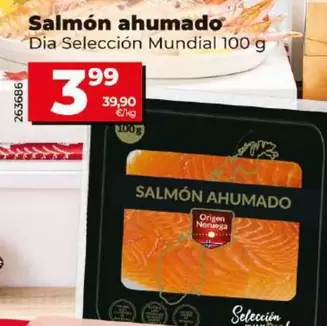 Oferta de Dia Seleccion Mundial - Salmon Ahumado por 3,99€ en Dia