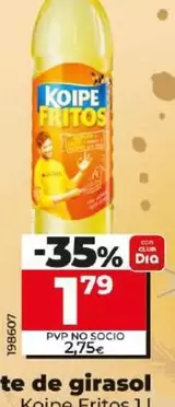 Oferta de Koipe Fritos - Aceite De Girasol  por 1,79€ en Dia