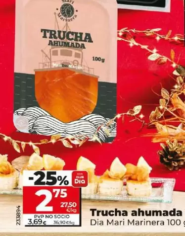 Oferta de Dia Mari Marinera - Trucha Ahumada por 2,75€ en Dia