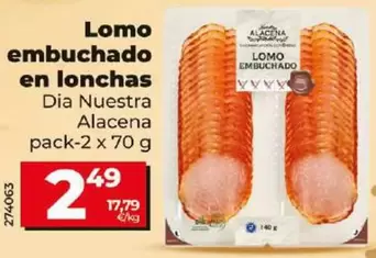 Oferta de Dia Nuestra Alacena - Lomo Embuchado En Lonchas por 2,49€ en Dia