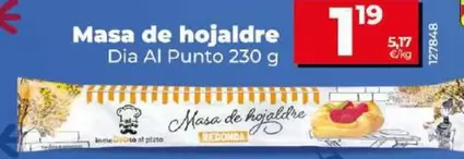 Oferta de Dia Al Punto - Masa De Hojaldre por 1,19€ en Dia