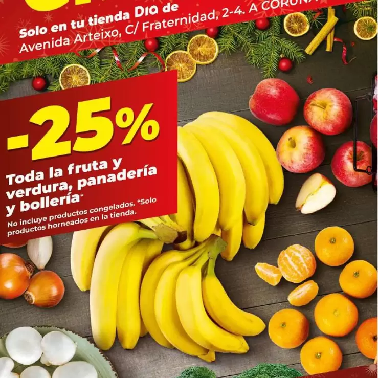 Oferta de Toda La Fruta Y Verdura, Panaderia Y Bolleria en Dia