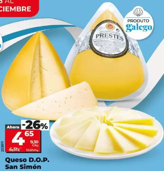 Oferta de Prestes - Queso D.O.P. San Simon por 4,65€ en Dia