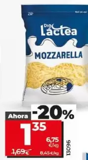 Oferta de Dia Lactea - Queso Mozzarella Rallada por 1,35€ en Dia