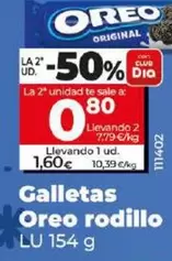 Oferta de Lu - Galletas Oreo Rodillo por 1,6€ en Dia