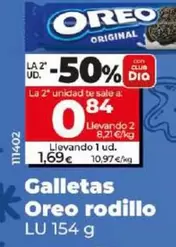 Oferta de Lu - Galletas Oreo Rodillo por 1,69€ en Dia