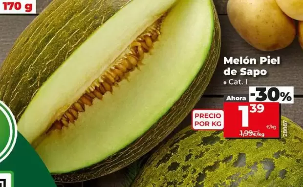 Oferta de Melón Piel De Sapo por 1,39€ en Dia