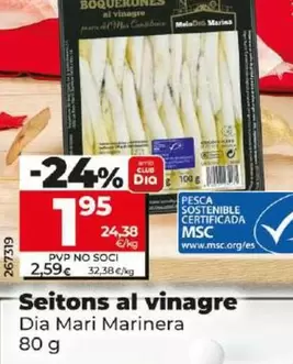 Oferta de Dia Mari Marinera - Boquerones Al Vinagre  por 1,95€ en Dia