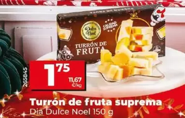 Oferta de Dia Dulce Noel - Turron De Fruta Suprema por 1,75€ en Dia