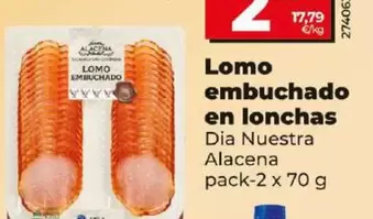 Oferta de Dia Nuestra Alacena - Lomo Embuchado En Lonchas por 2,49€ en Dia