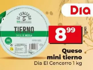 Oferta de Dia El Cencerro - Queso Mini Tierno por 8,99€ en Dia