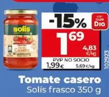 Oferta de Solís - Tomate Casero por 1,69€ en Dia