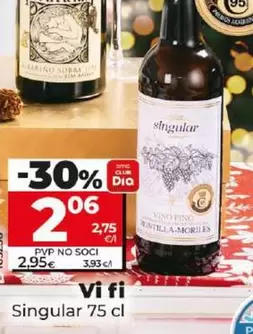 Oferta de Singular - Vino Fino por 2,06€ en Dia