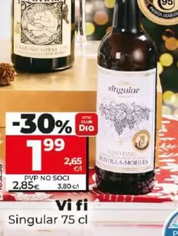 Oferta de Singular - Vino Fino por 1,99€ en Dia