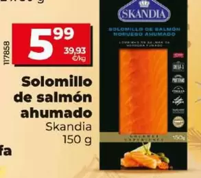 Oferta de Skandia - Solomillo De Salmon Ahumado por 5,99€ en Dia