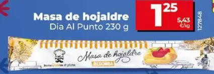 Oferta de Dia Al Punto - Masa De Hojaldre por 1,25€ en Dia