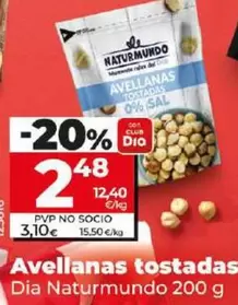 Oferta de Dia Naturmundo - Avellanas Tostadas por 2,48€ en Dia