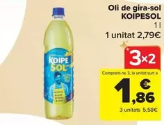 Oferta de Koipesol - Oli De Gira-Sol por 2,79€ en Carrefour Market