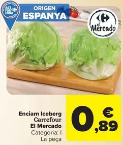 Oferta de Carrefour - Enciam Iceberg El Mercado por 0,89€ en Carrefour Market