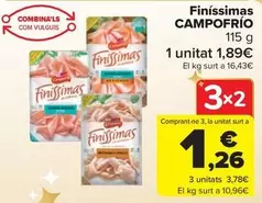 Oferta de Campofrío - Finíssimas por 1,89€ en Carrefour Market