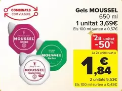 Oferta de Moussel - Gels por 3,69€ en Carrefour Market