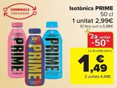 Oferta de Prime - Isotònics por 2,99€ en Carrefour Market