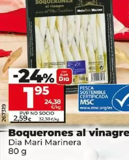 Oferta de Dia Mari Marinera - Boquerones Al Vinagre  por 1,95€ en Dia