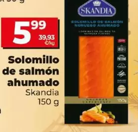 Oferta de Skandia - Solomillo De Salmon Ahumado por 5,99€ en Dia