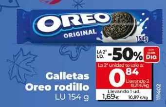 Oferta de Lu - Galletas Oreo Rodillo por 1,69€ en Dia