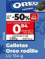 Oferta de Lu - Galletas Oreo Rodillo por 1,69€ en Dia