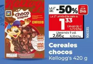 Oferta de Kellogg's - Cereales Chocos por 2,66€ en Dia