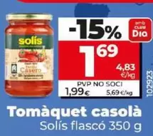 Oferta de Solís - Tomate Casero por 1,69€ en Dia