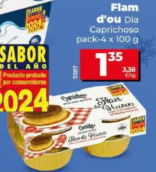 Oferta de Dia Caprichoso - Flan De Huevo por 1,35€ en Dia