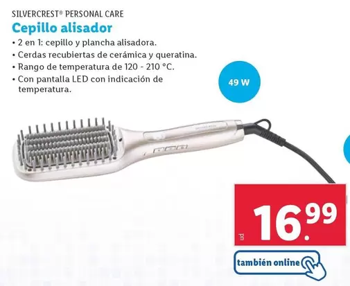 Oferta de SilverCrest Personal Care - Cepillo Alisador por 16,99€ en Lidl