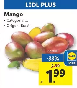 Oferta de Mango por 1,99€ en Lidl