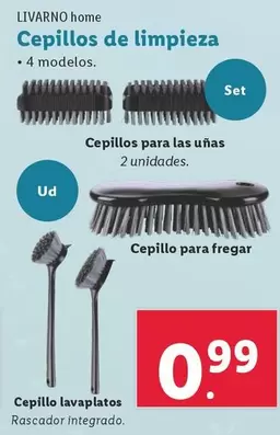 Oferta de Livarno Home - Cepillos De Limpieza por 0,99€ en Lidl